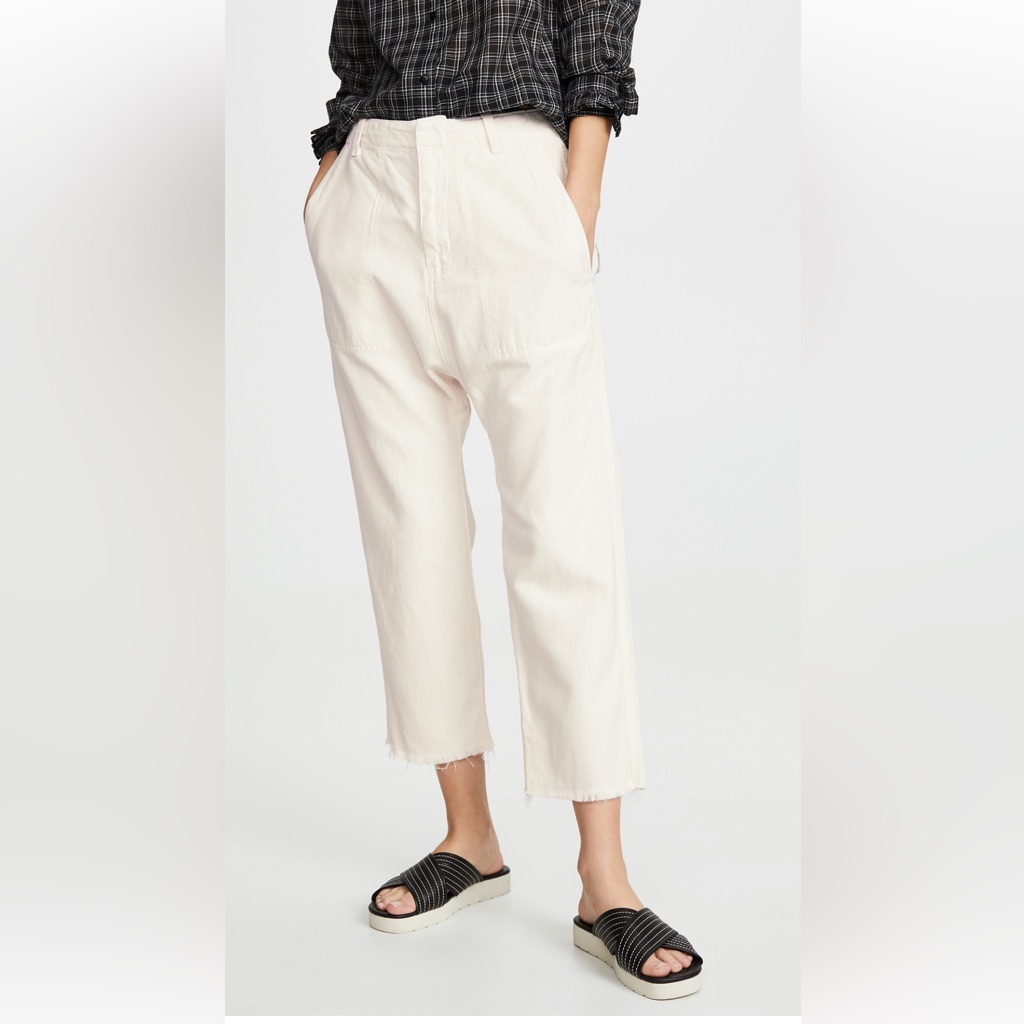 Nili Lotan Luna Pant In Eggshell